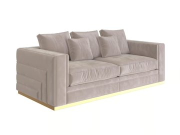 LABYRINTH - 2 seater velvet sofa by Guerra Vanni - view 2